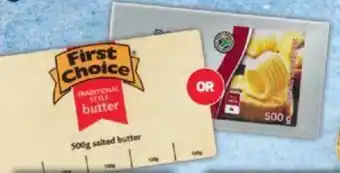 Pick n Pay First Choice or PnP Salted Butter 500g Brick offer