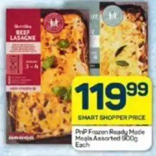Pick n Pay PnP Frozen Ready Made Meals Assorted 900g Each offer