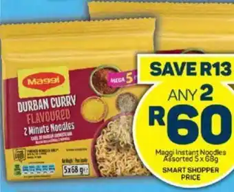 Pick n Pay Maggi Instant Noodles Assorted 5x68g offer