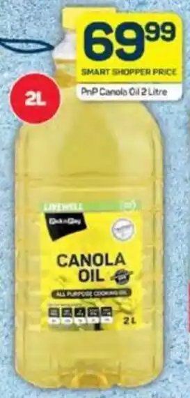 Pick n Pay PnP Canola Oil 2 Litre offer
