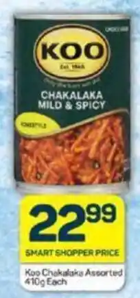 Pick n Pay Koo Chakalaka Assorted 410g Each offer