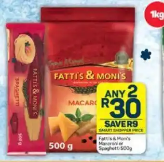 Pick n Pay Fatti's & Moni's Macaroni or Spaghetti 500g offer