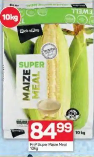 PnP Super Maize Meal 10kg offer at Pick n Pay