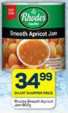 Pick n Pay Rhodes Smooth Apricot Jam 900g offer
