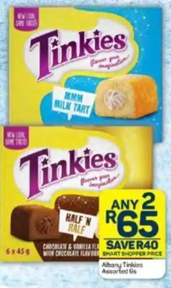 Pick n Pay Albany Tinkies Assorted 6s offer