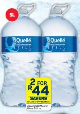 Pick n Pay aQuelle Still Mineral Water 5 Litre offer