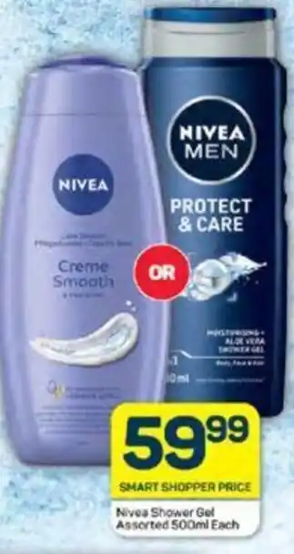 Pick n Pay Nivea Shower Gel Assorted 500ml Each offer