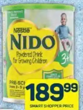 Pick n Pay Nestle Nido 3+ Powdered Drink for Growing Children 800g offer