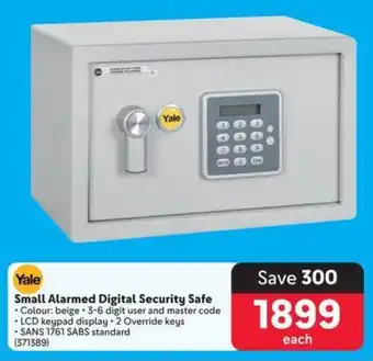 Makro Yale Small Alarmed Digital Security Safe offer