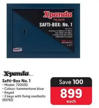 Makro Xpanda Safti-Box No. 1 offer