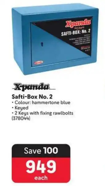 Makro Xpanda Safti-Box No. 2 offer