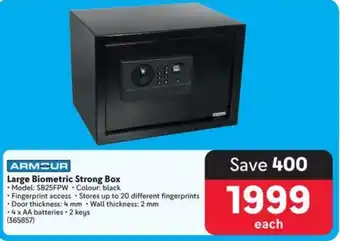 Makro ARMCUR Large Biometric Strong Box offer