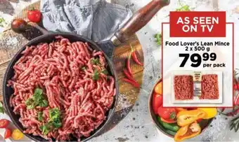 Food Lover's Market Food Lover's Lean Mince 2 x 500 g offer