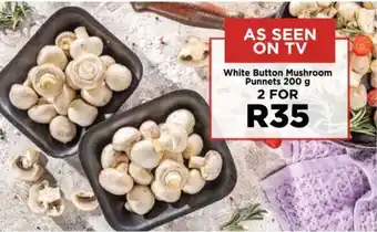 Food Lover's Market White Button Mushroom Punnets 200 g offer