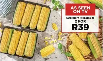 Food Lover's Market Sweetcorn Prepacks 4s offer