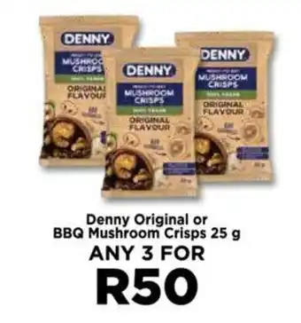 Food Lover's Market Denny Original or BBQ Mushroom Crisps 25 g offer