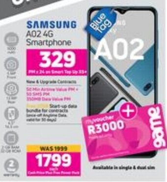 Game Samsung Galaxy A02 4G Smartphone offer