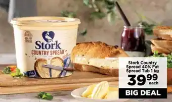 Food Lover's Market Stork Country Spread 40% Fat Spread Tub 1 kg offer