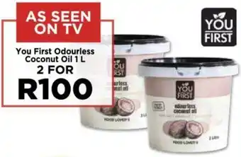 Food Lover's Market You First Odourless Coconut Oil 1 L offer