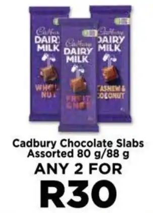 Food Lover's Market Cadbury Chocolate Slabs Assorted 80 g/88 g offer