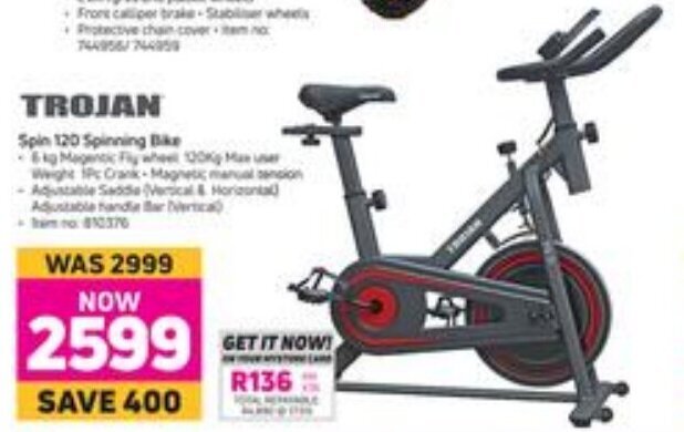 spinning bike trojan