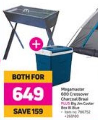 Game Megamaster 600 Crossover Charcoal Braai offer