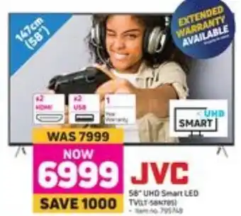 Game JVC 58" UHD Smart LED TV offer
