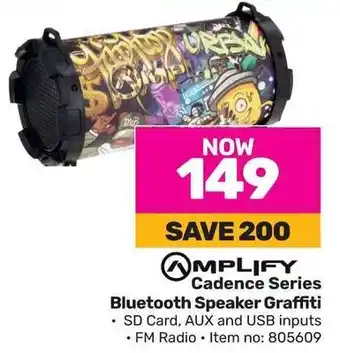 Game AMPLIFY Cadence Series Bluetooth Speaker Graffiti offer