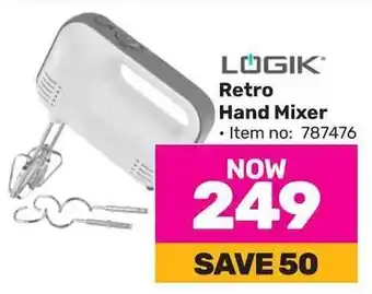 Game LOGIK Retro Hand Mixer offer