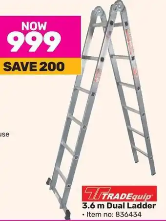 Game TRADEquip 3.6 m Dual Ladder offer