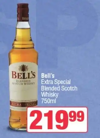 Bell's Extra Special Blended Scotch Whisky 750ml offer at Spar Tops