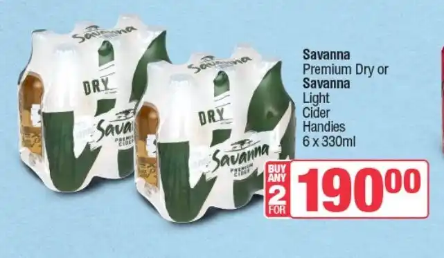 Savanna offer at Spar Tops