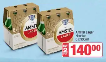 Spar Tops Amstel Lager Handies offer
