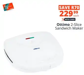 Checkers Ottimo 2-Slice Sandwich Maker offer