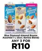 Food Lover's Market Blue Diamond Almond Breeze Assorted-For Any 3 x 1L offer