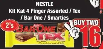 Netle Kit Kat 4 Finger Assorted/ Tex/Bar One/Smarties