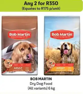 Makro BOB MARTIN Dry Dog Food (All variants) 6 kg offer