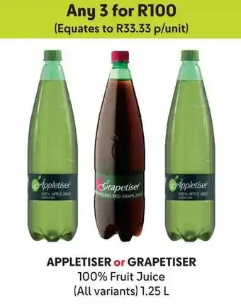 Makro APPLETISER or GRAPETISER offer