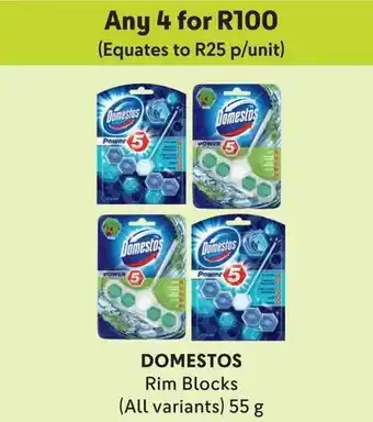 Makro DOMESTOS Rim Blocks (All variants) 55 g offer