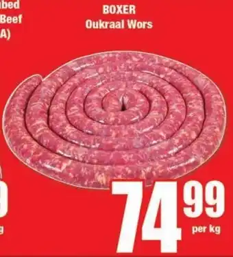 Boxer Build Boxer Oukraal Wors offer