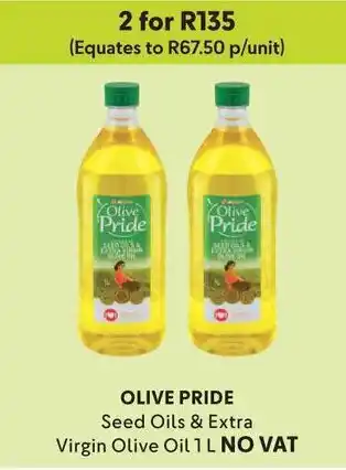 Makro OLIVE PRIDE Seed Oils & Extra Virgin Olive Oil 1L NO VAT offer