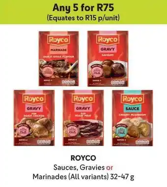 Makro ROYCO Sauces, Gravies or Marinades (All variants) 32-47 g offer