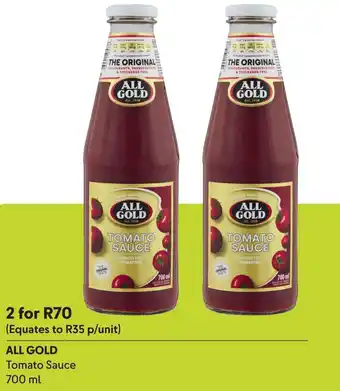 Makro ALL GOLD Tomato Sauce 700ml offer