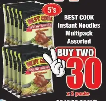 Boxer Build Best Cook Instant Noodles Multipack Assorted x2 packs offer