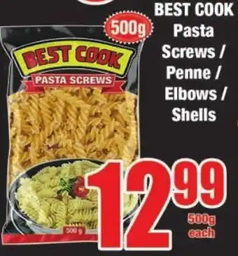 Best Cook Pasta Screws/Penne/Elbows/Shells 500g