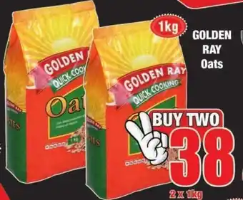 Boxer Build Golden Ray Oats 2x1kg offer