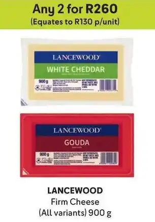 Makro LANCEWOOD Firm Cheese (All variants) 900 g offer