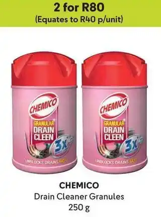 Makro CHEMICO Drain Cleaner Granules 250 g offer