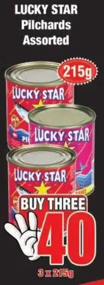 Boxer Build Lucky Star Pilchards Assorted 3x215g offer