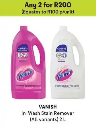 Makro VANISH In-Wash Stain Remover (All variants) 2 L offer